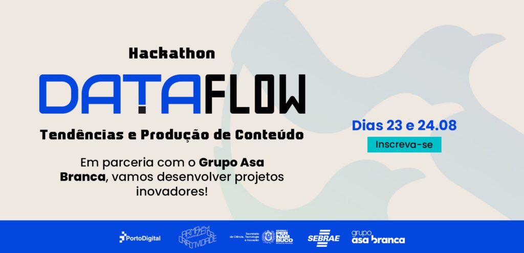 inscrições para o data flow, hackathon de prototipação